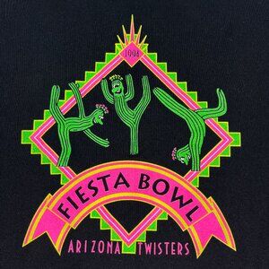 VTG 1994 Fiesta Bowl T-Shirt Mens L Black Single Stitch Arizona Southwestern USA